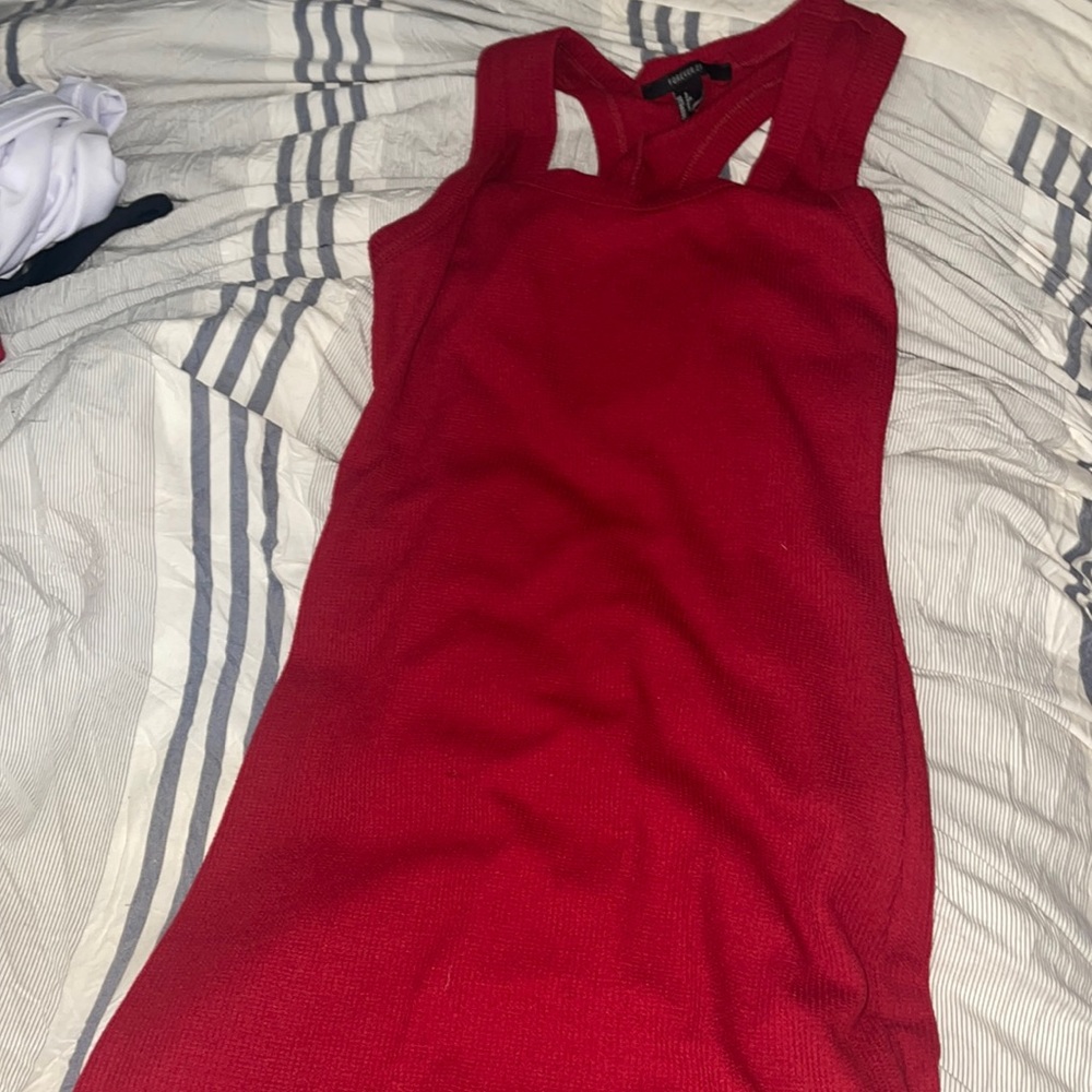 red dress